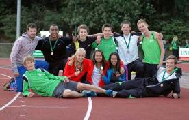 Meerkamp en sprint groepsfoto